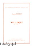Okadka: Keller Ginette, Soliloque pour piano