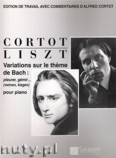 Okładka: Liszt Ferenc, Variations sur le theme de Bach pour piano