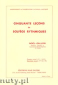 Okładka: Gallon, 50 Leons De Solfŕge Rythmiques, Vol. 2