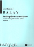 Okładka: Balay Guillaume, Petite piéce concertante