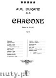 Okładka: Durand August, Chaccone, Op. 62