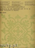 Okadka: Locatelli Pietro, Sonata In D Minor, Op. 6, No. 12
