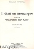 Okładka: Bondeville Emmanuel, Il était un monarque extrait des Illustrations pour Faust