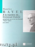 Okładka: Ravel Maurice, A La Maniere De Chabrier