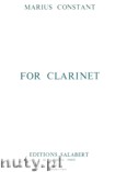 Okładka: Constant Marius, For Clarinet
