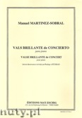 Okładka: Martinez-Sobral Manuel, Vals Brillante de Concierto para piano