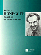 Okładka: Honegger Arthur, Sonatine pour clarinette en La et piano