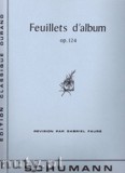Okładka: Schumann Robert, Feuillets D'album, op. 124