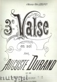 Okładka: Durand Auguste, Valse No 3