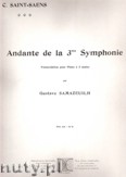 Okadka: Saint-Sans Camille, Andante From Symphony No. 3 For Piano