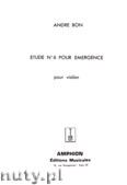 Okładka: Bon André, Etude Pour Emergence, No. 6