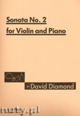 Okadka: Diamond David, Sonata No. 2 for Violin and Piano