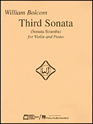 Okładka: Bolcom William, Third Sonata (Sonata Stramba) For Violin And Piano
