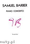 Okładka: Barber Samuel, Piano Concerto, Op. 38 (Two-piano Score)