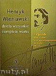 Okładka: Wieniawski Henryk, Legenda op. 17 na skrzypce i fortepian (seria A, t. V)