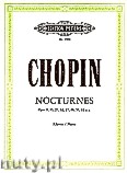 Okadka: Chopin Fryderyk, Nocturnes for Piano, Op. 9, 15, 27, 32, 37, 48, 55, 62 u.a.