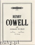 Okładka: Cowell Henry, Homage to Iran for Violin and Piano
