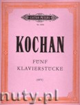 Okładka: Kochan Günter, 5 Piano Pieces