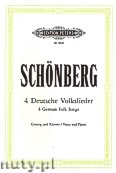 Okładka: Schönberg Arnold, 4 German Folk Songs for Voice and Piano
