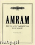 Okładka: Amram David, Blues and Variations for Monk (Hn)