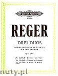 Okładka: Reger Max, Duets, Op. 131b: No. 3 in A for Two Violines