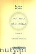 Okładka: Sor Fernando, Fantasias for Guitar Vol.3 Op. 46, 52, 58 i 59