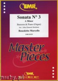 Okładka: Marcello Benedetto, Sonata N° 3 in A minor - BASSOON