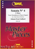 Okadka: Galliard Johann Ernst, Sonata N 4 in E minor - Saxophone