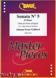 Okładka: Galliard Johann Ernst, Sonata N° 5 in D minor - Flute