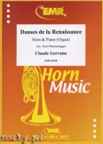 Okładka: Gervaise Claude, Danses de la Renaissance - Horn