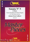 Okadka: Galliard Johann Ernst, Sonata N 5 in D minor - Saxophone