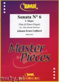 Okładka: Galliard Johann Ernst, Sonata N° 6 in C major - Flute