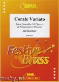 Okładka: Koetsier Jan, Corale Variato for Brass Ensemble