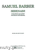 Okładka: Barber Samuel, Serenade for String Quartet or String Quartet, op. 1