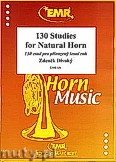 Okładka: Divoký Zdenek, 130 Studies for Natural Horn - Horn Tutors & Studies