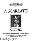 Okładka: Scarlatti Alessandro, Quartet in F major for Recorder, 2 Violins and Harpsihord