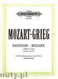 Okładka: Grieg Edward, Mozart Wolfgang Amadeus, Fantasia in C minor K 475, Sonata in C minor K457 for two Pianos