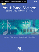 Okadka: Kern Fred, Keveren Phillip, Kreader Barbara, Rejino Mona, Adult Piano Method, Book 1