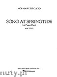 Okadka: Joio Norman Dello, Song At Springtide for Piano Duet