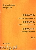 Okładka: Przybylski Bronisław Kazimierz, Chromatica na skrzypce i klarnet B (partytura + głosy, ca 2')