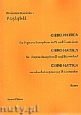 Okładka: Przybylski Bronisław Kazimierz, Chromatica na saksofon sopranowy i kontrabas (partytura + głosy, ca 2')
