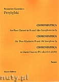 Okładka: Przybylski Bronisław Kazimierz, Chromatica na klarnet basowy i saksofon altowy (partytura + głosy, ca 2')