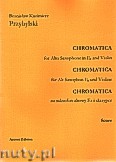 Okładka: Przybylski Bronisław Kazimierz, Chromatica na saksofon altowy i skrzypce (partytura + głosy, ca 2')