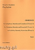 Okładka: Przybylski Bronisław Kazimierz, Chronos na ksylofon, marimbę i kontrabas (Wersja A  partytura + głosy, ca 4')