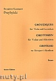 Okładka: Przybylski Bronisław Kazimierz, Groteski na skrzypce i akordeon (partytura + głosy)