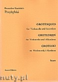 Okładka: Przybylski Bronisław Kazimierz, Groteski na wiolonczelę i akordeon (partytura + głosy)