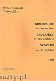 Okadka: Przybylski Bronisaw Kazimierz, Groteski na flet i fortepian (partytura + gosy)