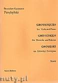 Okładka: Przybylski Bronisław Kazimierz, Groteski na altówkę i fortepian (partytura + głosy)