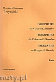 Okadka: Przybylski Bronisaw Kazimierz, Owczarek na skrzypce i 2 marimby (partytura + gosy, ca 2')