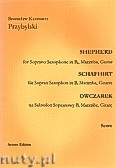 Okładka: Przybylski Bronisław Kazimierz, Owczarek na saksofon sopranowy, marimbę i gitarę (partytura + głosy, ca 2')
